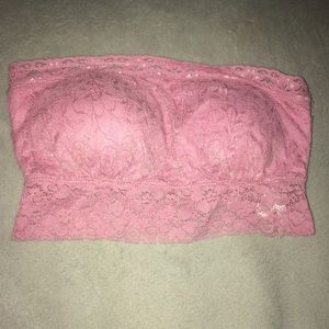 light pink lace bandeau